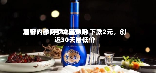酒价内参6月10日费用发布：洋河梦之蓝M6+下跌2元，创近30天最低价-第2张图片