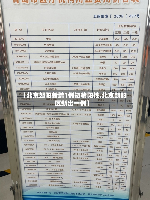 【北京朝阳新增1例初筛阳性,北京朝阳区新出一例】