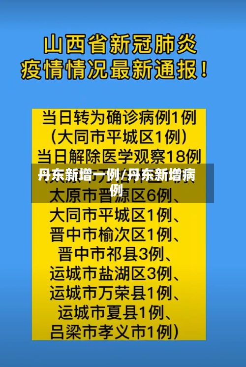 丹东新增一例/丹东新增病例