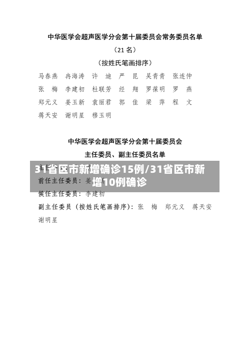 31省区市新增确诊15例/31省区市新增10例确诊-第2张图片