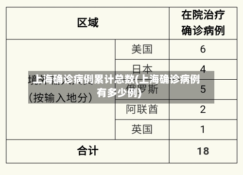 上海确诊病例累计总数(上海确诊病例有多少例)-第2张图片