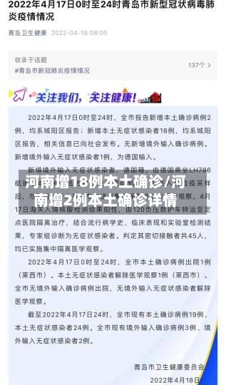 河南增18例本土确诊/河南增2例本土确诊详情-第2张图片
